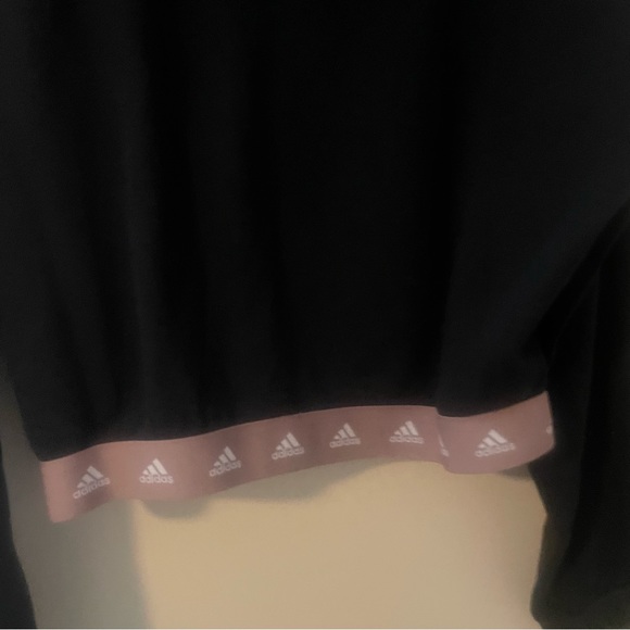 Adidas Two Tone Zip Up Cropped Hood Jacket - Picture 10 of 11
